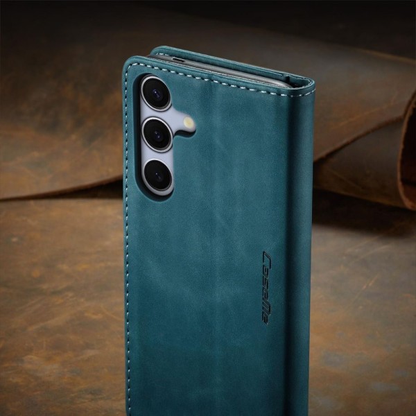Чохол-книжка CaseMe Нубук для Samsung Galaxy S25+ бірюзовий