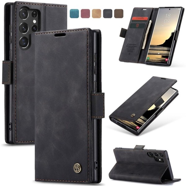 Чохол-книжка CaseMe Нубук для Samsung Galaxy S25 Ultra чорний