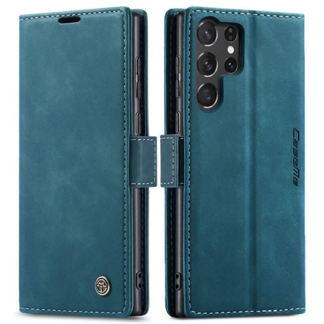 Чохол-книжка CaseMe Нубук для Samsung Galaxy S25 Ultra бірюзовий