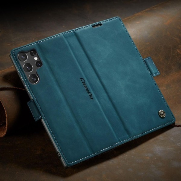 Чохол-книжка CaseMe Нубук для Samsung Galaxy S25 Ultra бірюзовий