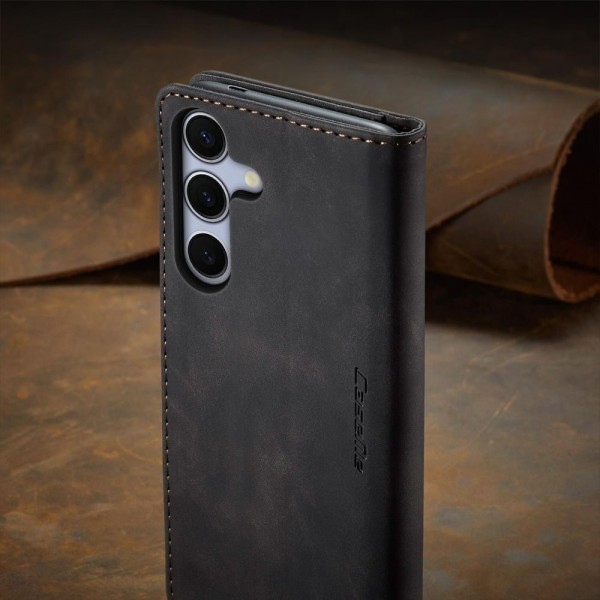 Чохол-книжка CaseMe Нубук для Samsung Galaxy S25 чорний