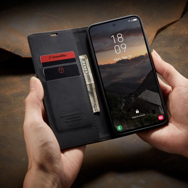 Чохол-книжка CaseMe Нубук для Samsung Galaxy S26+ чорний
