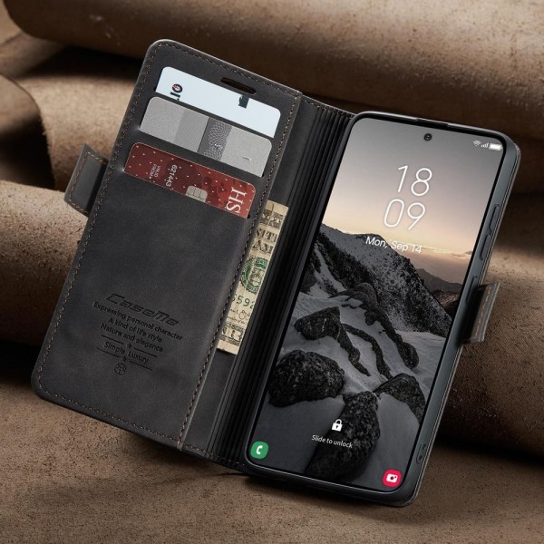 Чохол-книжка CaseMe Нубук для Samsung Galaxy S26 Ultra чорний