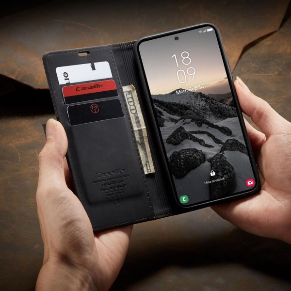 Чохол-книжка CaseMe Нубук для Samsung Galaxy S26 Ultra чорний