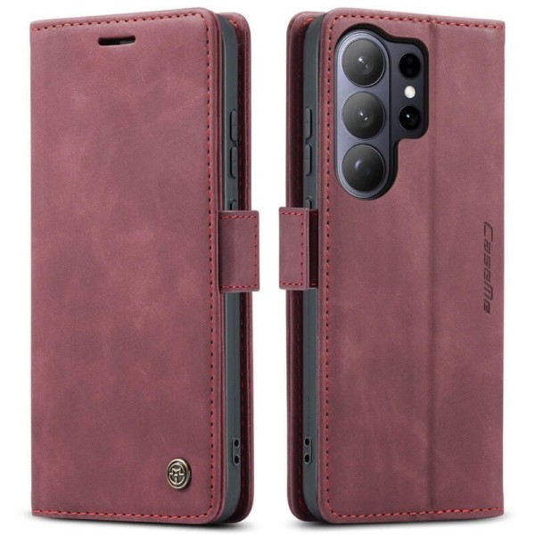 Чохол-книжка CaseMe Нубук для Samsung Galaxy S26 Ultra бордовий