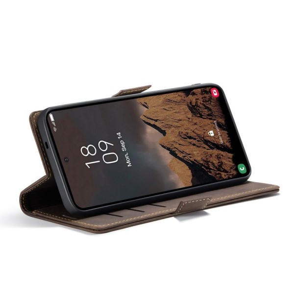 Чохол-книжка CaseMe Нубук для Samsung Galaxy S26 Ultra темно-коричневий