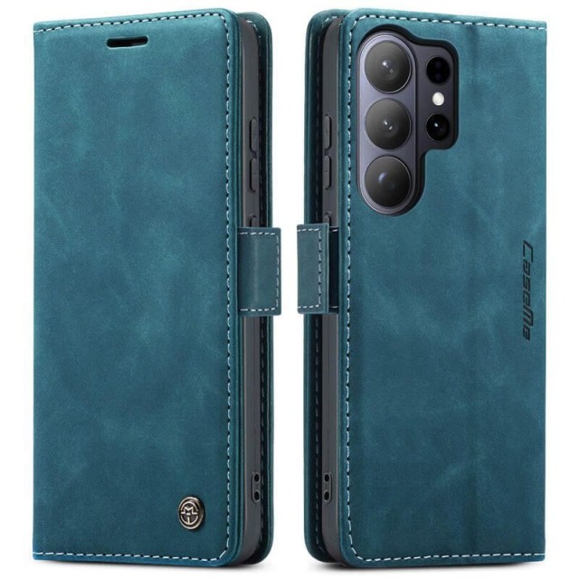Чохол-книжка CaseMe Нубук для Samsung Galaxy S26 Ultra бірюзовий