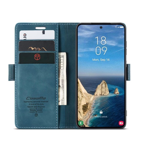Чохол-книжка CaseMe Нубук для Samsung Galaxy S26 Ultra бірюзовий