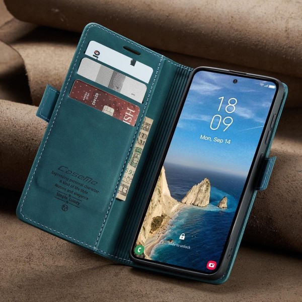 Чохол-книжка CaseMe Нубук для Samsung Galaxy S26 Ultra бірюзовий