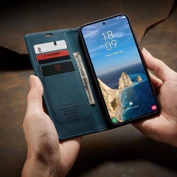 Чохол-книжка CaseMe Нубук для Samsung Galaxy S26 Ultra бірюзовий