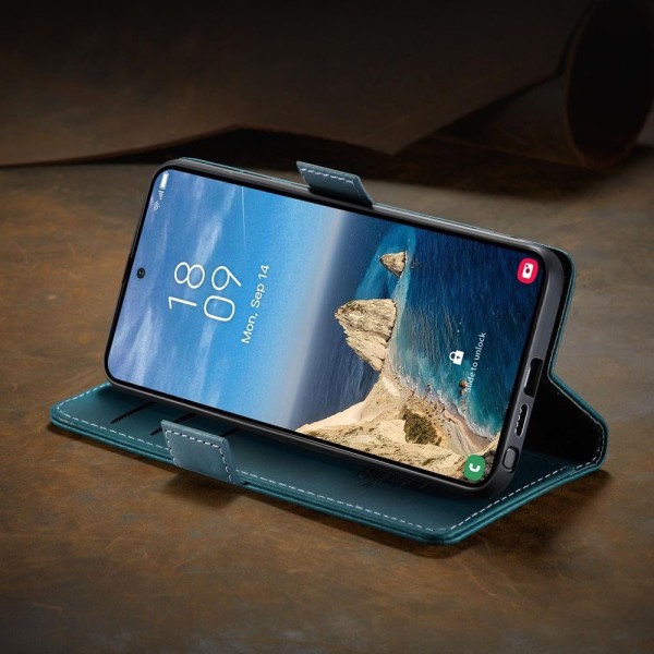 Чохол-книжка CaseMe Нубук для Samsung Galaxy S26 Ultra бірюзовий