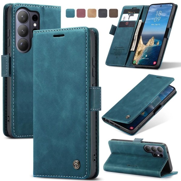 Чохол-книжка CaseMe Нубук для Samsung Galaxy S26 Ultra бірюзовий