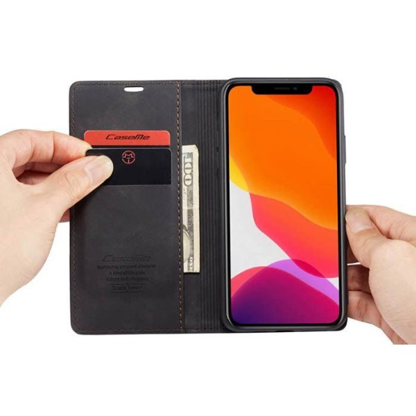 Чохол-книжка CaseMe Нубук для iPhone 11 Pro Max чорний