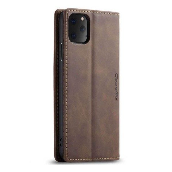 Чохол-книжка CaseMe Нубук для iPhone 11 Pro Max темно-коричневий