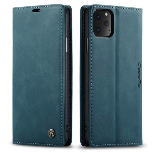 Чохол-книжка CaseMe Нубук для iPhone 11 Pro Max бірюзовий