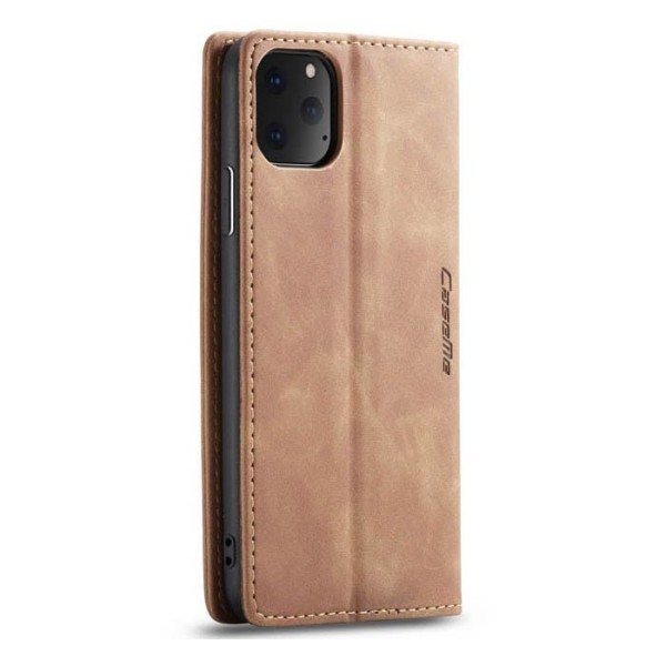 Чохол-книжка CaseMe Нубук для iPhone 11 Pro світло-коричневий