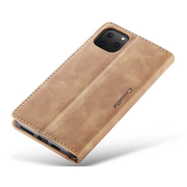 Чохол-книжка CaseMe Нубук для iPhone 11 Pro світло-коричневий