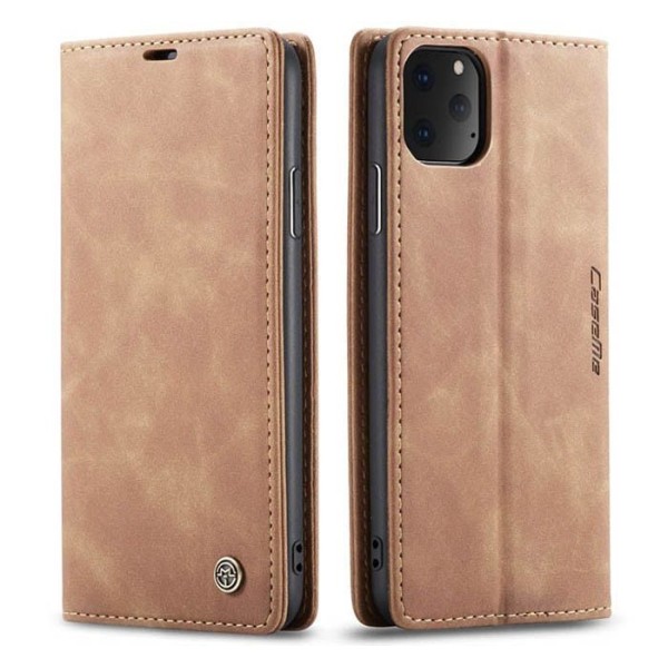 Чохол-книжка CaseMe Нубук для iPhone 11 Pro світло-коричневий