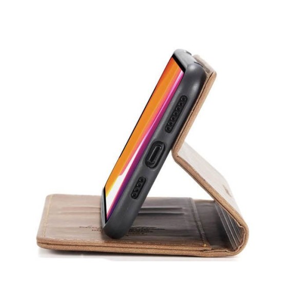 Чохол-книжка CaseMe Нубук для iPhone 11 Pro світло-коричневий