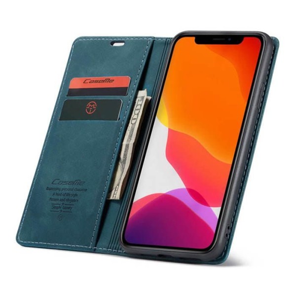 Чохол-книжка CaseMe Нубук для iPhone 11 Pro бірюзовий