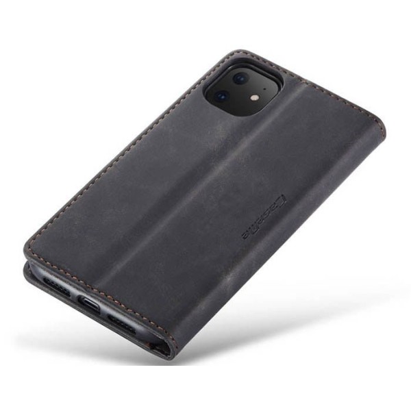 Чохол-книжка CaseMe Нубук для iPhone 11 чорний