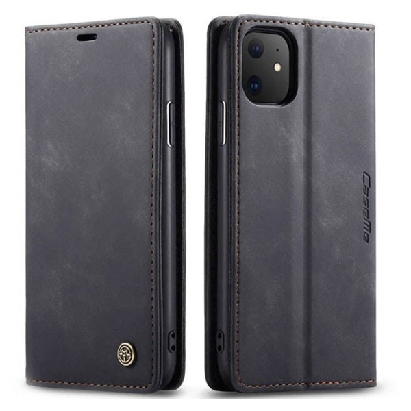Чохол-книжка CaseMe Нубук для iPhone 11 чорний