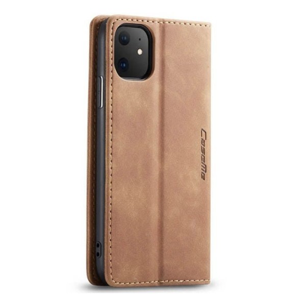 Чохол-книжка CaseMe Нубук для iPhone 11 світло-коричневий