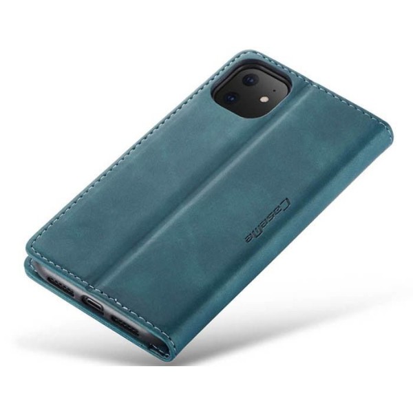 Чохол-книжка CaseMe Нубук для iPhone 11 бірюзовий