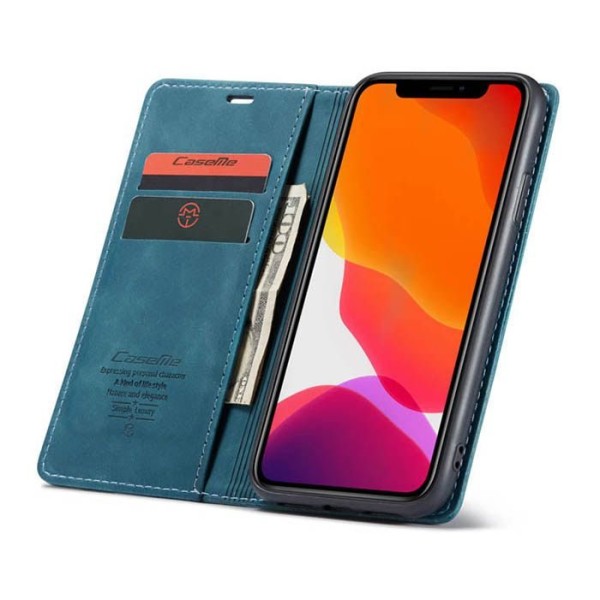 Чохол-книжка CaseMe Нубук для iPhone 11 бірюзовий