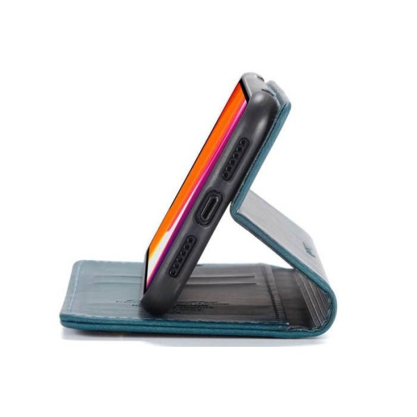 Чохол-книжка CaseMe Нубук для iPhone 11 бірюзовий