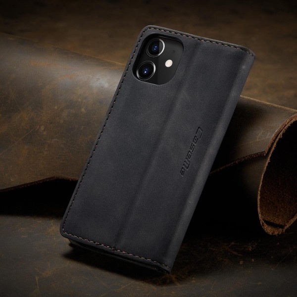 Чохол-книжка CaseMe Нубук для iPhone 12 mini чорний