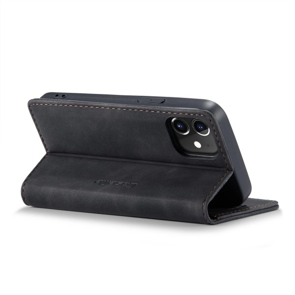 Чохол-книжка CaseMe Нубук для iPhone 12 mini чорний