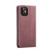 Чохол-книжка CaseMe Нубук для iPhone 12 mini бордовий