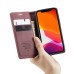 Чохол-книжка CaseMe Нубук для iPhone 12 mini бордовий