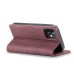 Чохол-книжка CaseMe Нубук для iPhone 12 mini бордовий