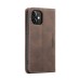 Чохол-книжка CaseMe Нубук для iPhone 12 mini темно-коричневий