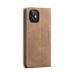 Чохол-книжка CaseMe Нубук для iPhone 12 mini світло-коричневий