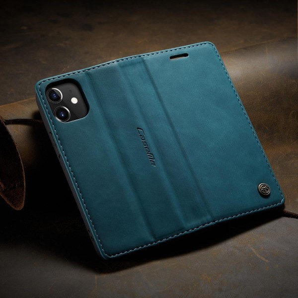 Чохол-книжка CaseMe Нубук для iPhone 12 mini бірюзовий