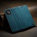Чохол-книжка CaseMe Нубук для iPhone 12 mini бірюзовий
