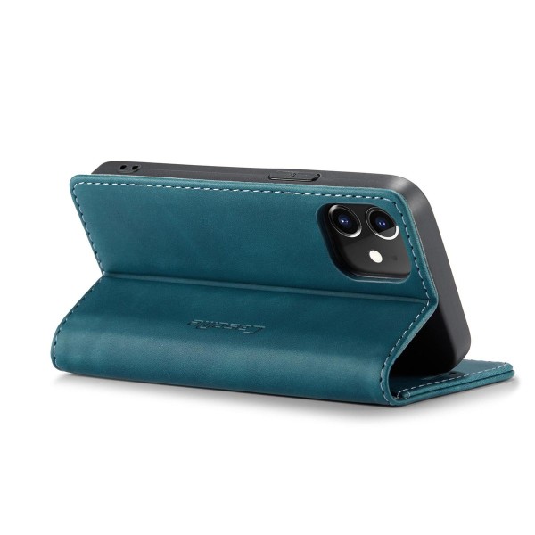 Чохол-книжка CaseMe Нубук для iPhone 12 mini бірюзовий
