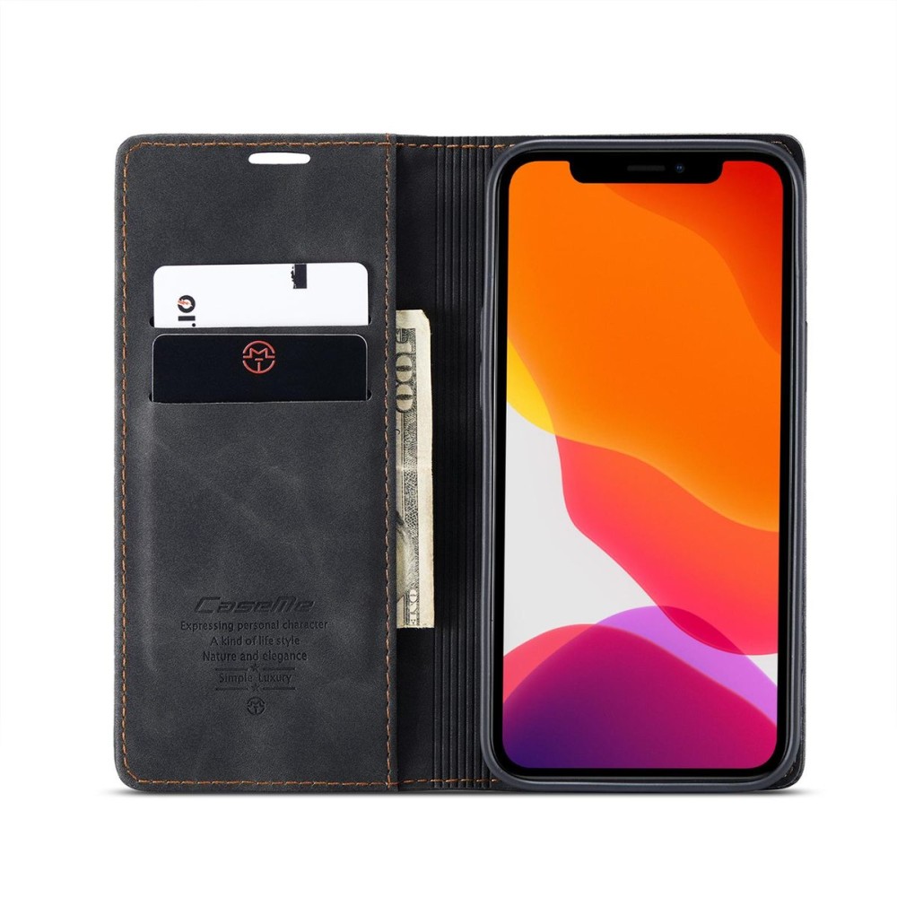 Чохол-книжка CaseMe Нубук для iPhone 12 Pro Max чорний