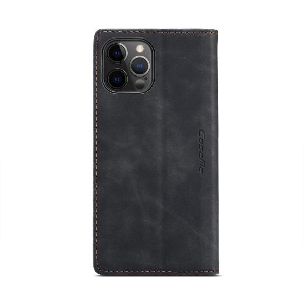 Чохол-книжка CaseMe Нубук для iPhone 12 Pro Max чорний