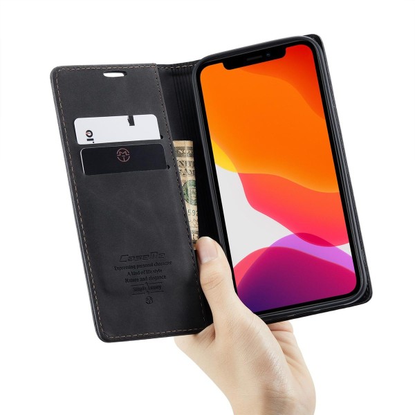 Чохол-книжка CaseMe Нубук для iPhone 12 Pro Max чорний