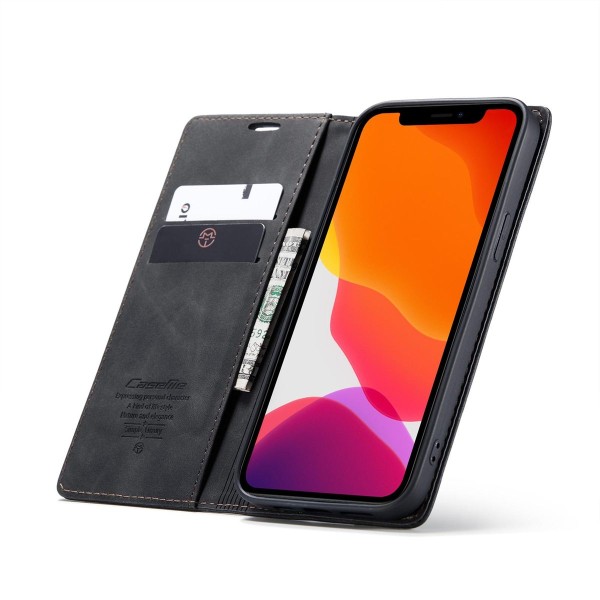 Чохол-книжка CaseMe Нубук для iPhone 12 Pro Max чорний