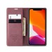 Чохол-книжка CaseMe Нубук для iPhone 12 Pro Max бордовий