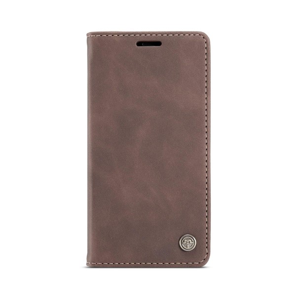 Чохол-книжка CaseMe Нубук для iPhone 12 Pro Max темно-коричневий
