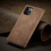 Чохол-книжка CaseMe Нубук для iPhone 12 Pro Max світло-коричневий