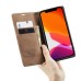 Чохол-книжка CaseMe Нубук для iPhone 12 Pro Max світло-коричневий