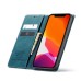 Чохол-книжка CaseMe Нубук для iPhone 12 Pro Max бірюзовий