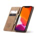 Чохол-книжка CaseMe Нубук для iPhone 12 Pro світло-коричневий